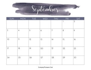 Cute September 2023 Calendar Printable
