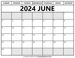 June 2024 Calendar Segoe UI Font
