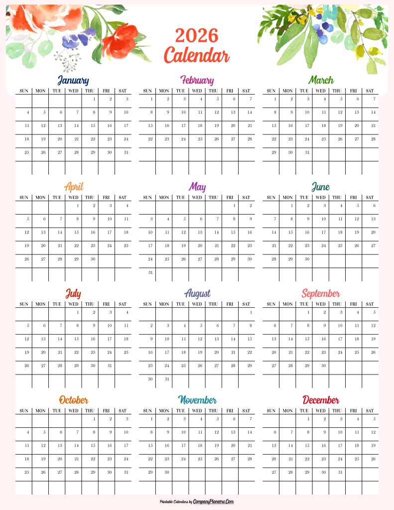 2026 Yearly Calendar Time Saver Solutions